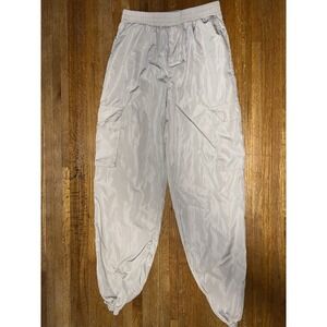 Lucky You Girls Med (10/12) Tan Nylon Cargo Elastic Waist & Cuff Pants